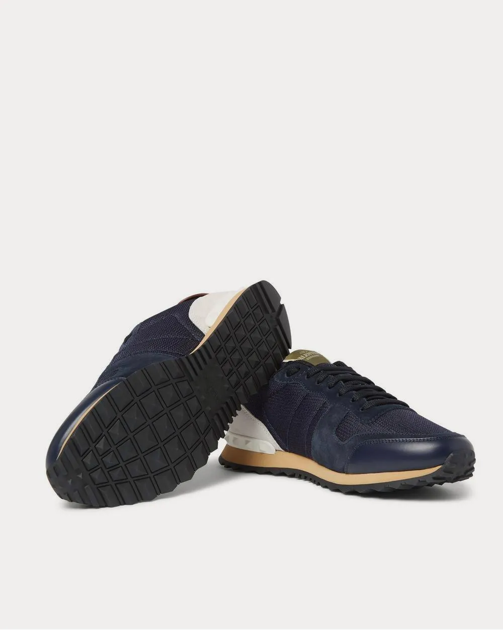 Rockrunner Mesh, Leather and Suede  Navy low top sneakers