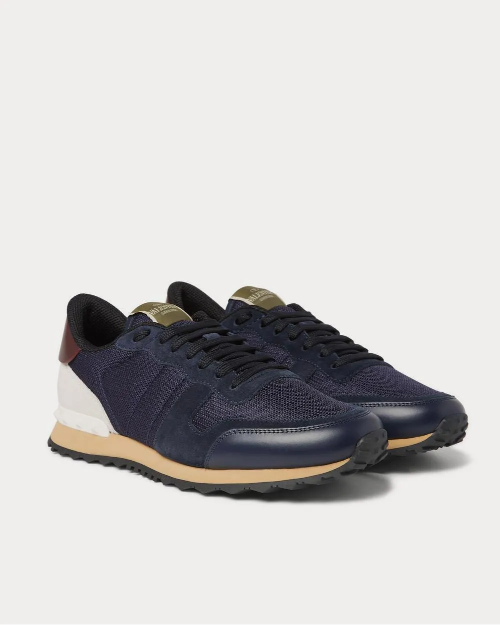 Rockrunner Mesh, Leather and Suede  Navy low top sneakers