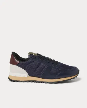 Rockrunner Mesh, Leather and Suede  Navy low top sneakers