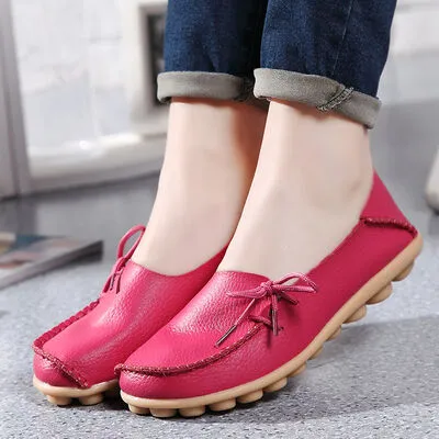 Side Tie Flat Slip-Ons