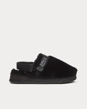 Snug Clog Mouton Black Slip Ons