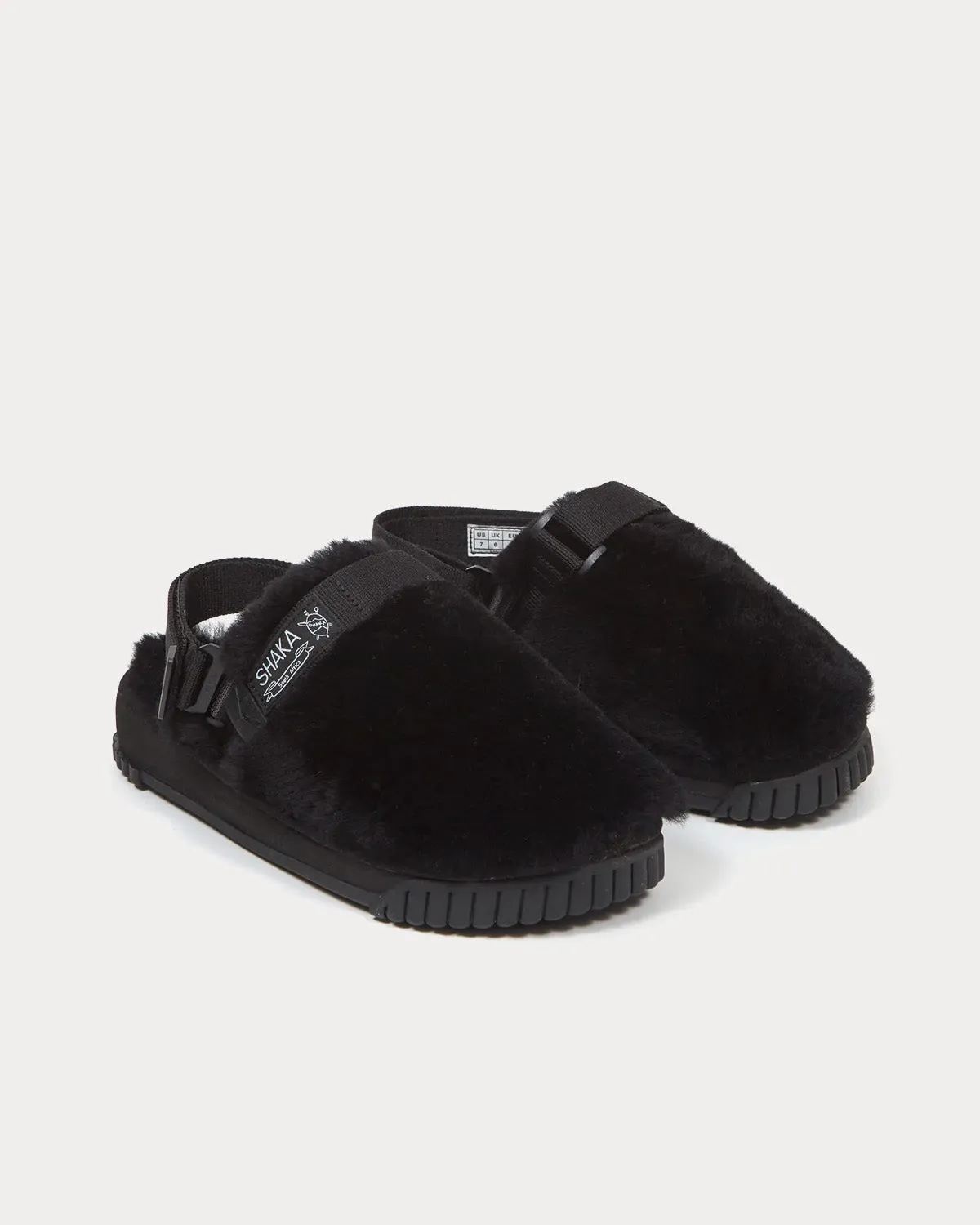 Snug Clog Mouton Black Slip Ons