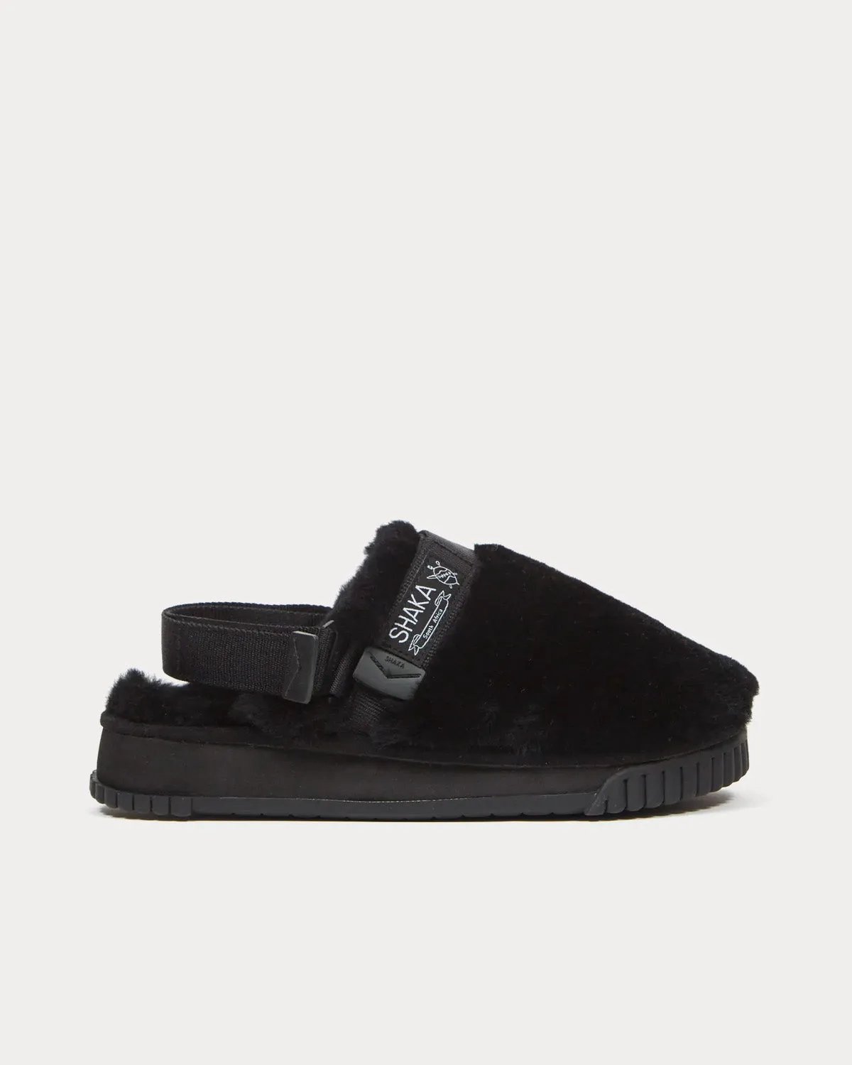 Snug Clog Mouton Black Slip Ons