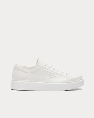 Soft Calf Leather White Low Top Sneakers