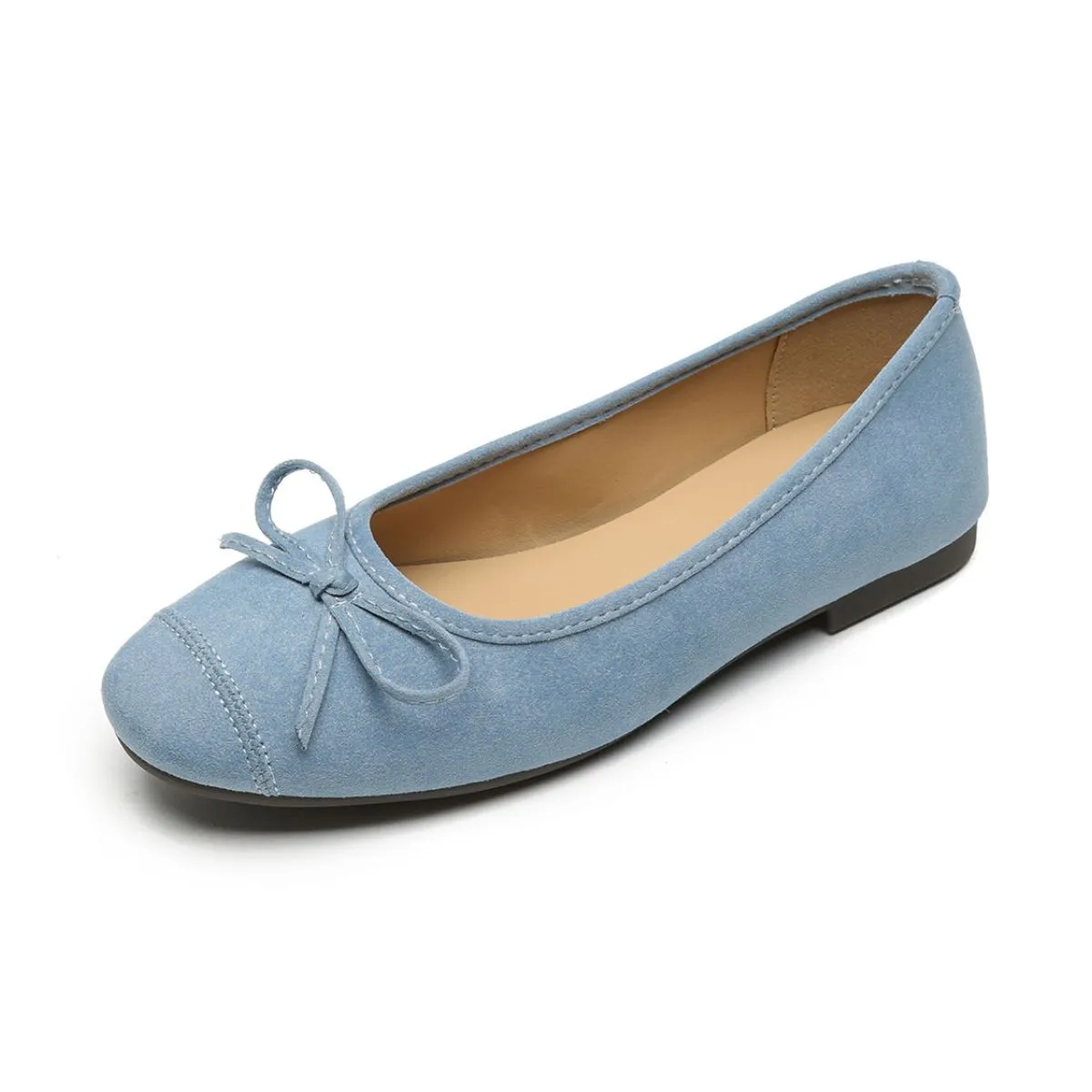 Square Toe Flats Slip-Ons
