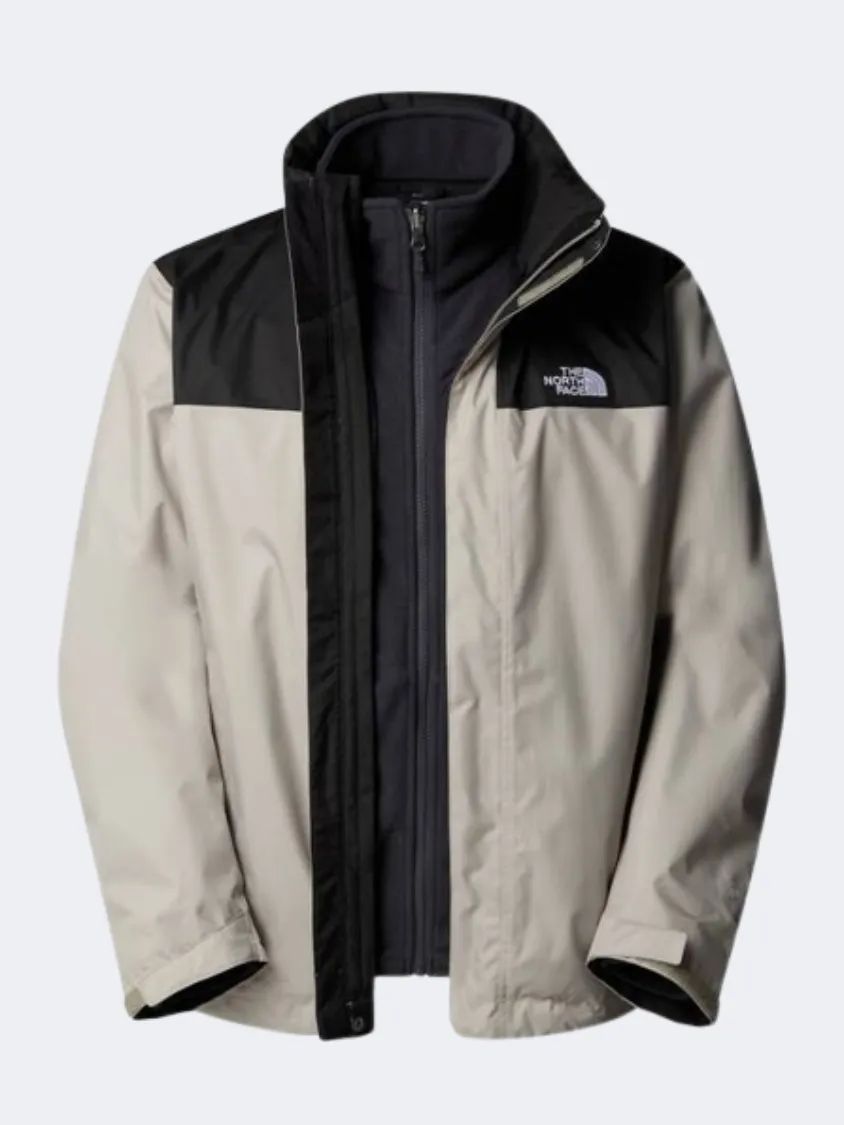 The North Face Evolve Ii Triclimate 3 In 1 Men Hiking Jacket Clay Grey/Black