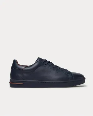 Traveller Walk Leather  Navy low top sneakers