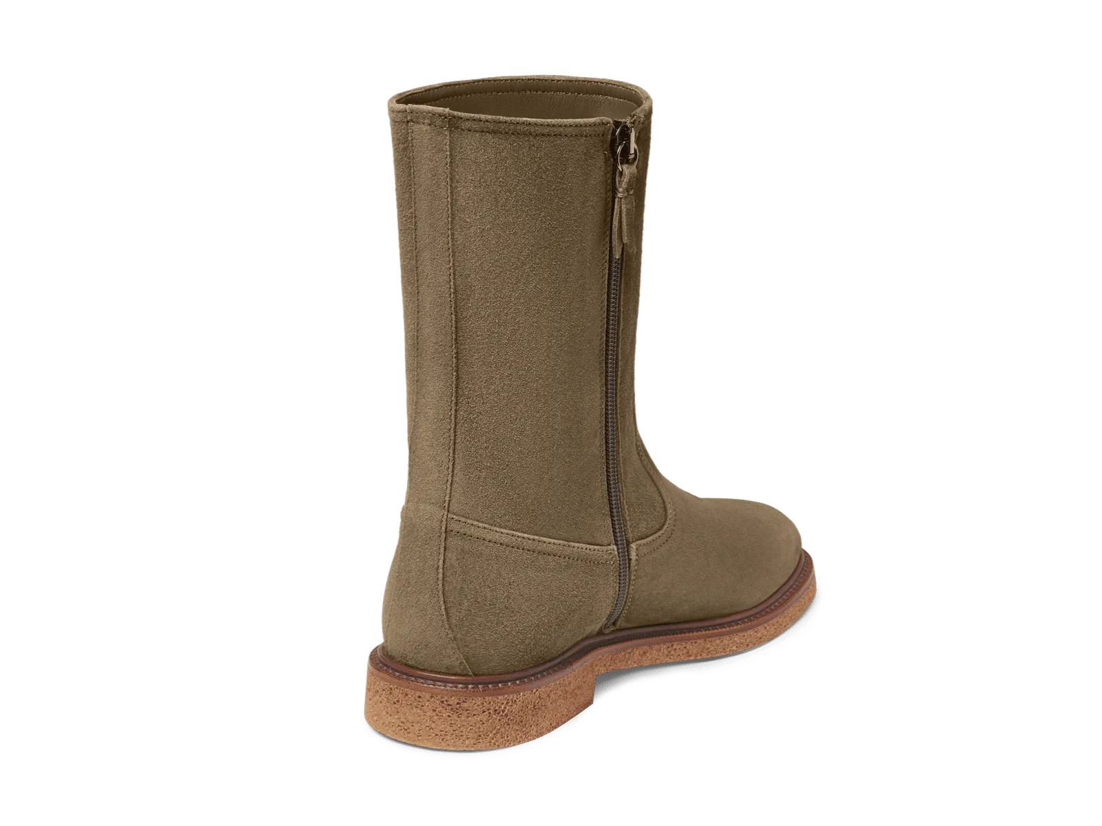 Treve Boots in Olivine Green Asteria Suede