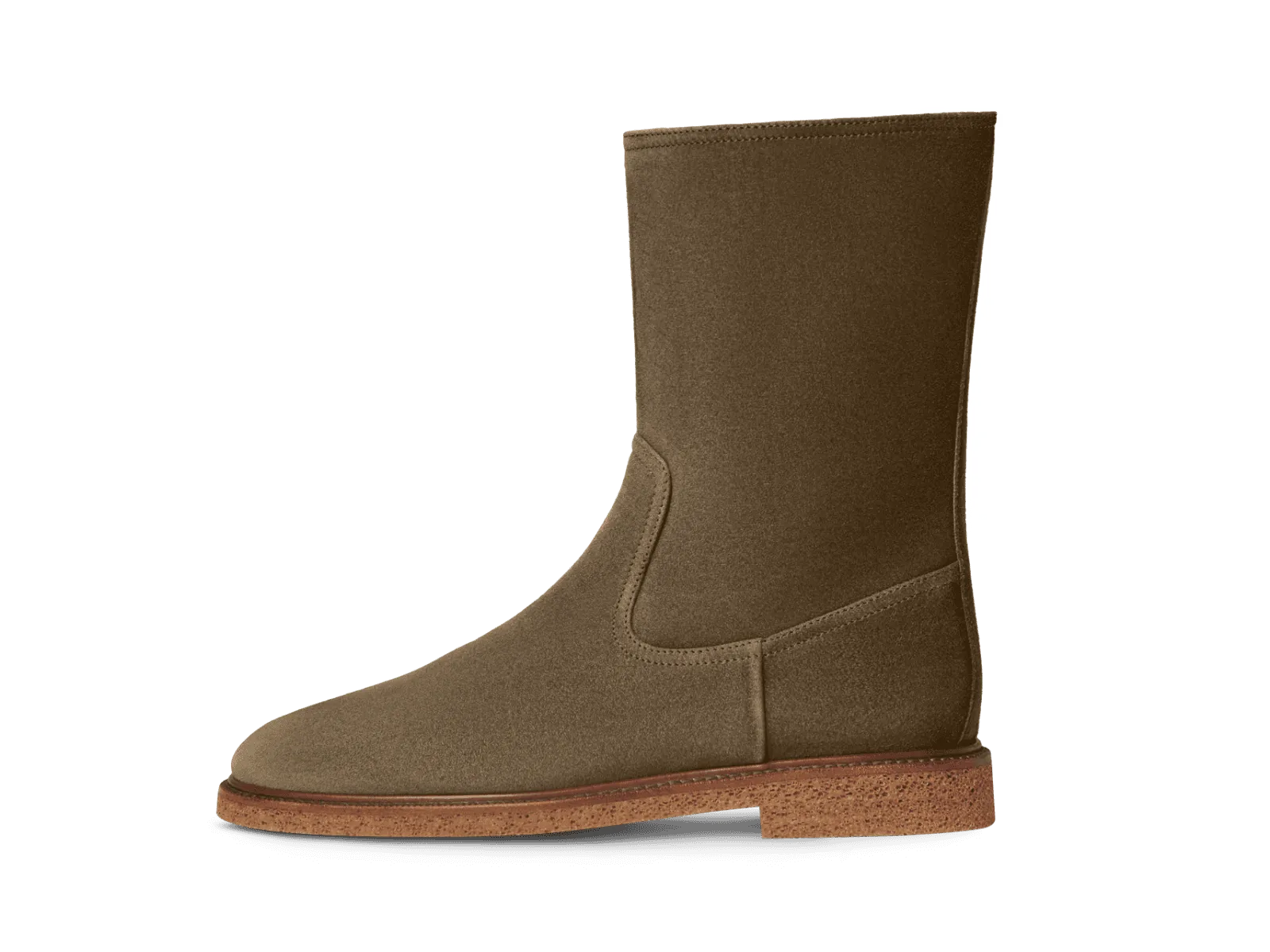 Treve Boots in Olivine Green Asteria Suede