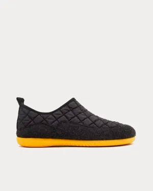 Valencia Black / Yellow Slip Ons