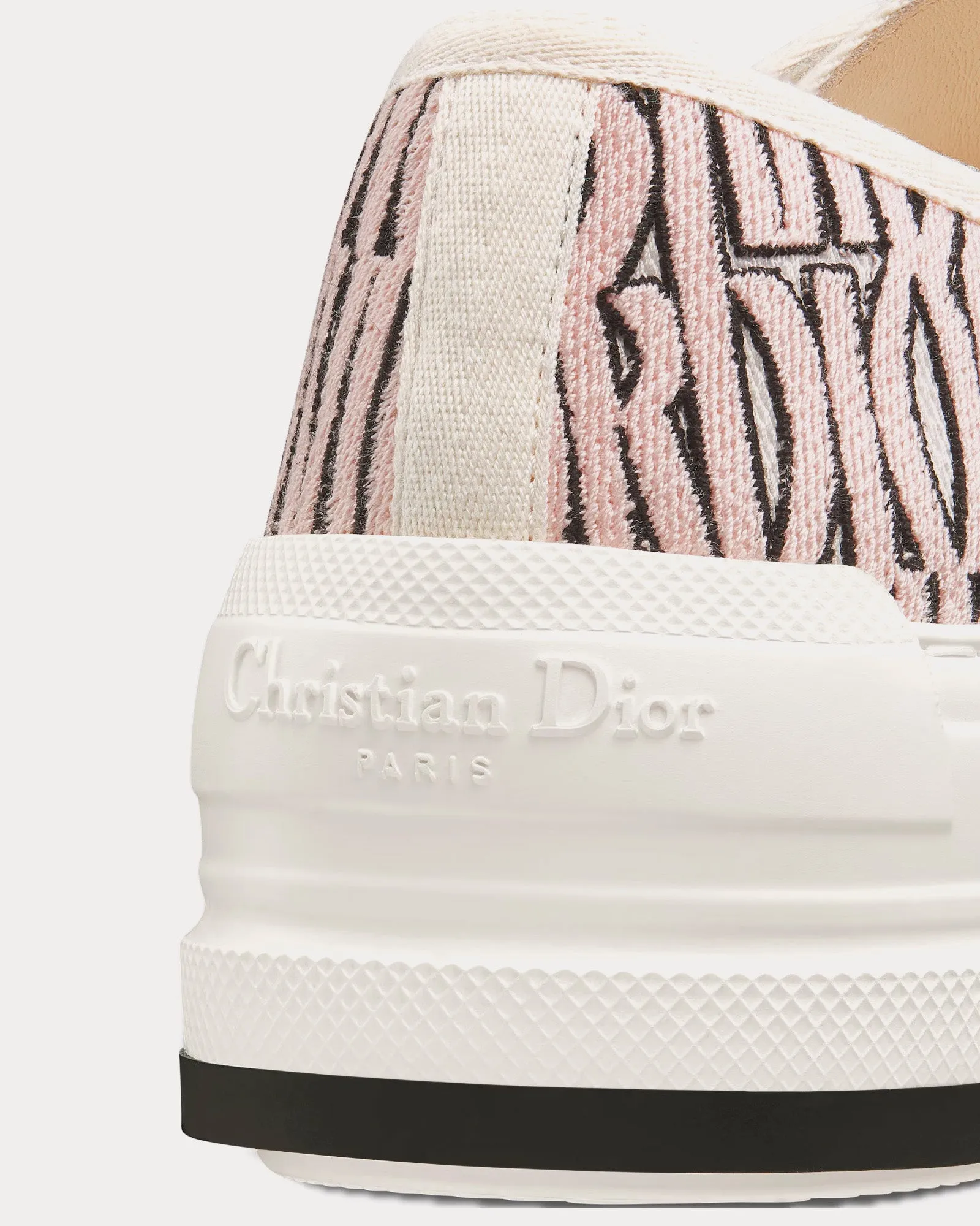 Walk'n'Dior Platform Embroidered Cotton with Pale Pink Miss Dior Allover Motif Low Top Sneakers