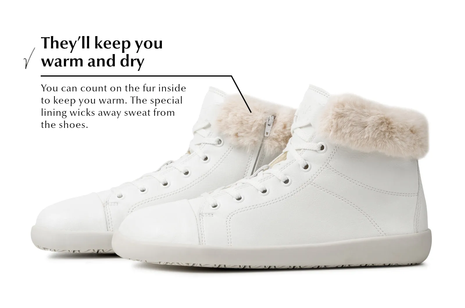 Women's Comfort winter sneakers Tara Winter 2.0 white
