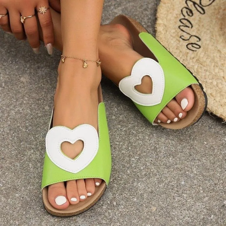 Women's Hollow Heart Design Sandals