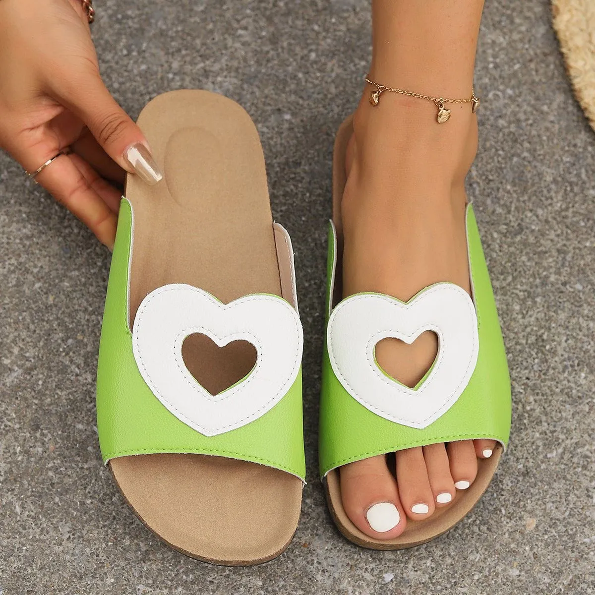 Women's Hollow Heart Design Sandals