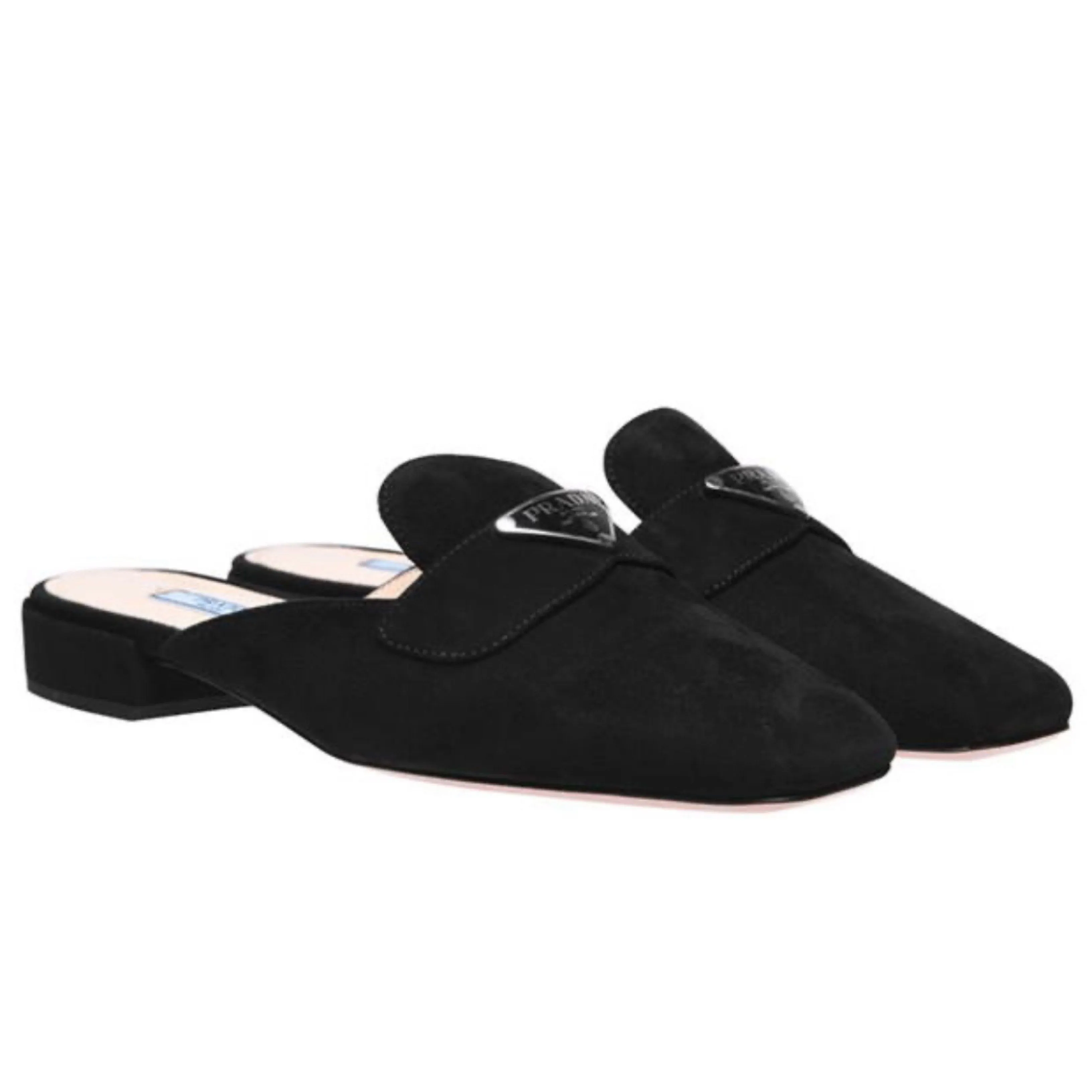 Womens Prada Black Tri Loafer