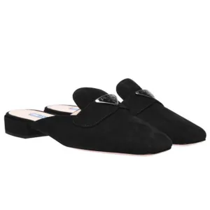 Womens Prada Black Tri Loafer