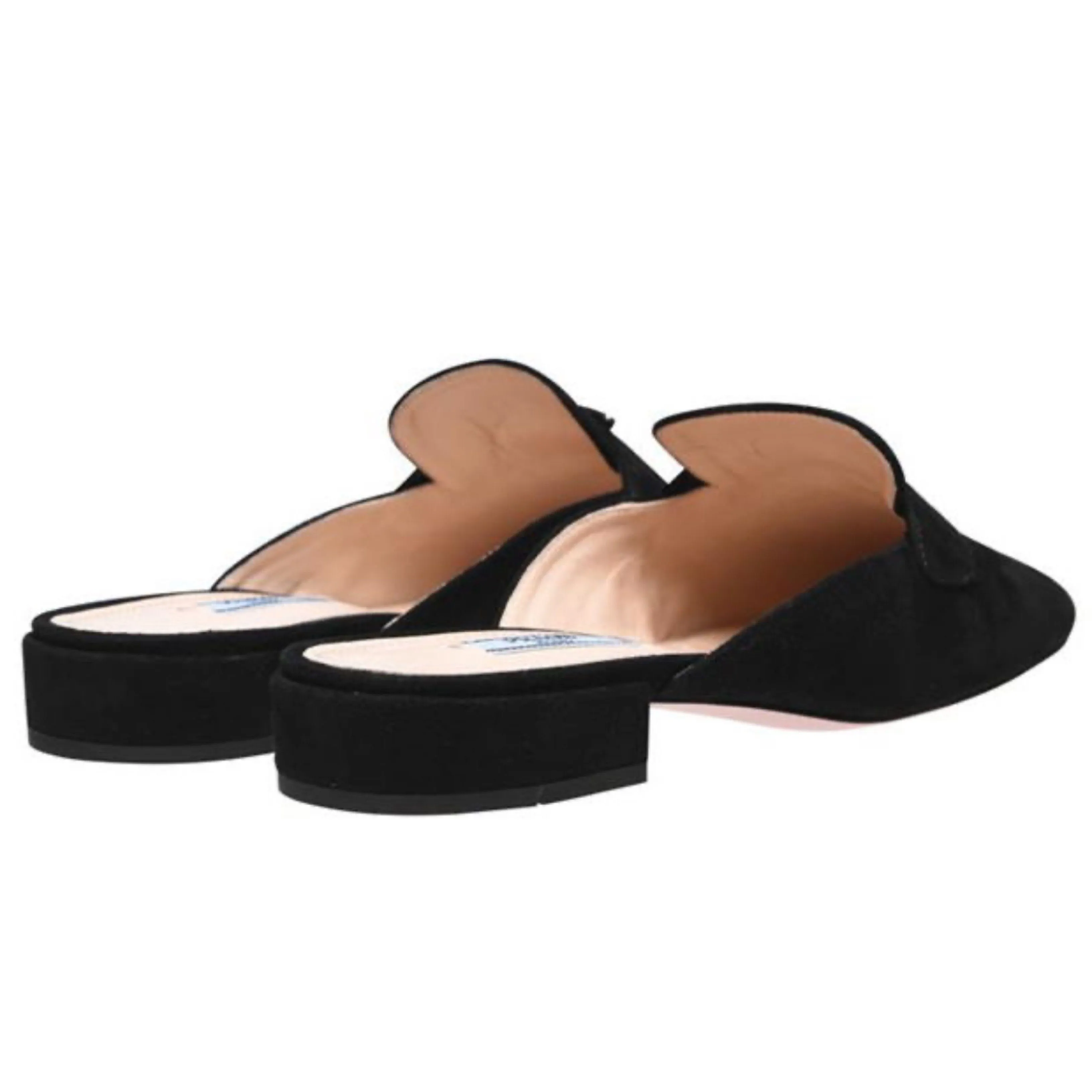 Womens Prada Black Tri Loafer