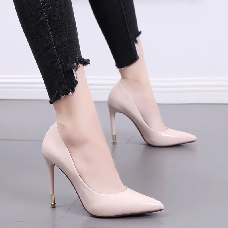 Work Point Toe Wedding Ankle Pumps