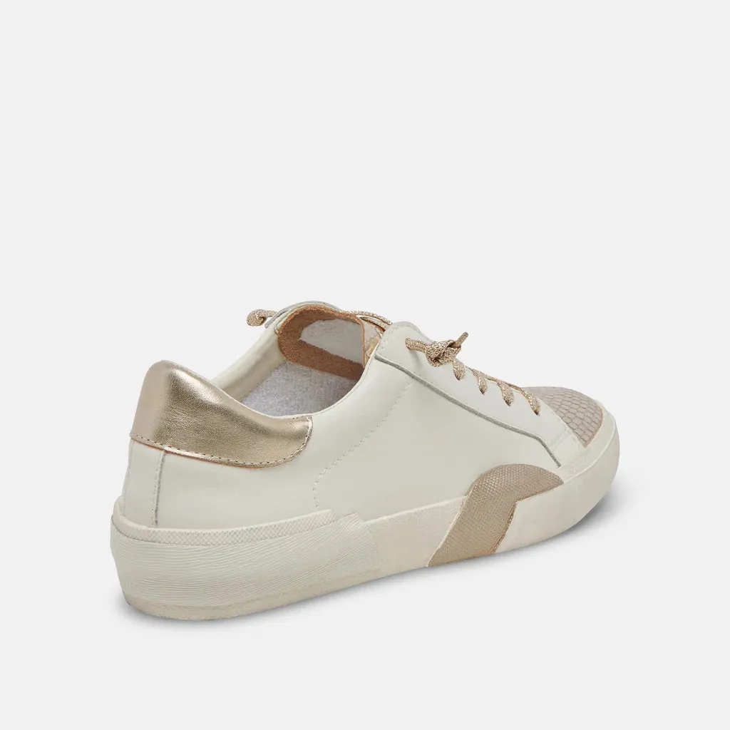 Zina Sneaker - White Gold
