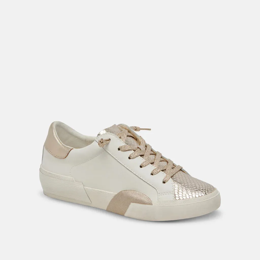 Zina Sneaker - White Gold
