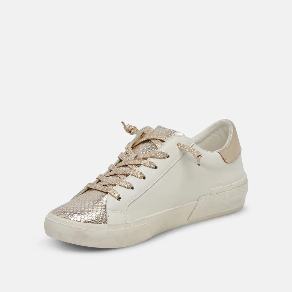 Zina Sneaker - White Gold