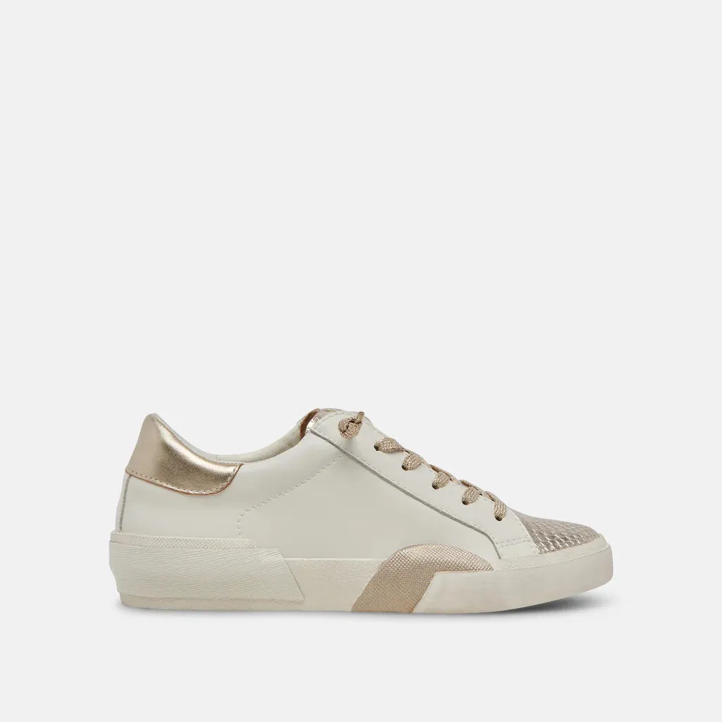 Zina Sneaker - White Gold